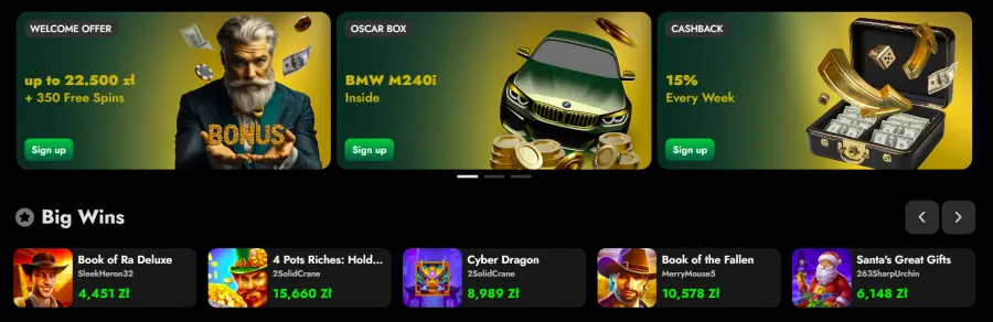 Oscarspin casino
